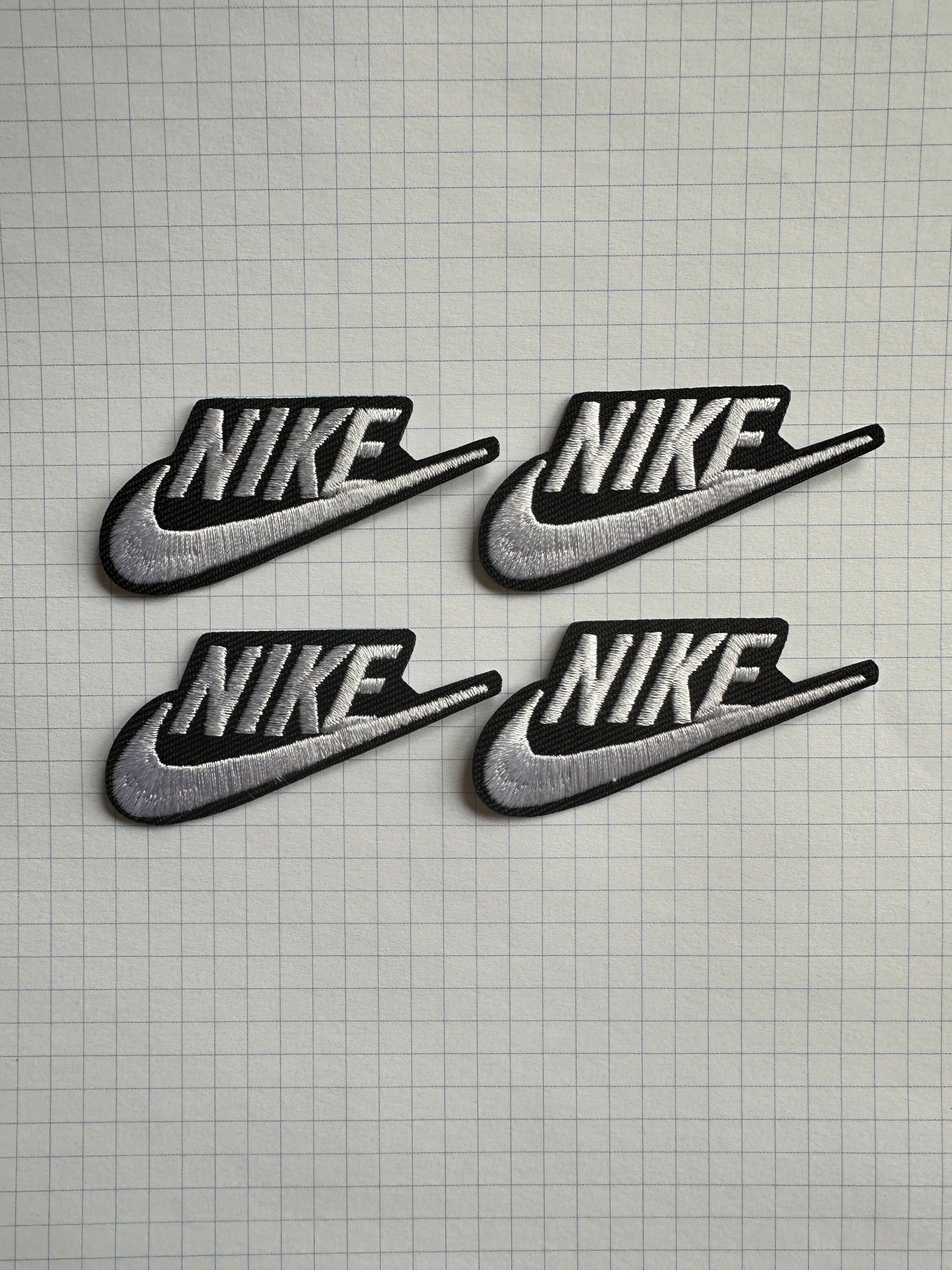 Set of 4 Sneakers Style Embroidered Iron On Patches
