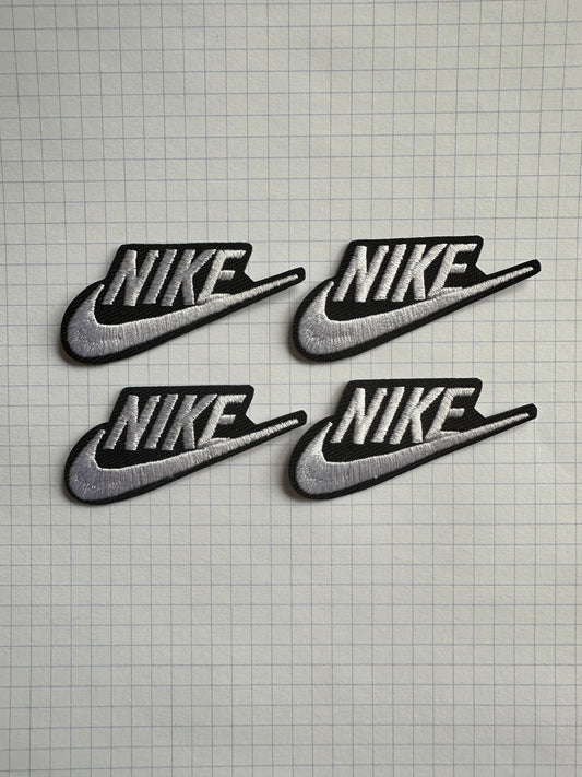 Set of 4 Sneakers Style Embroidered Iron On Patches
