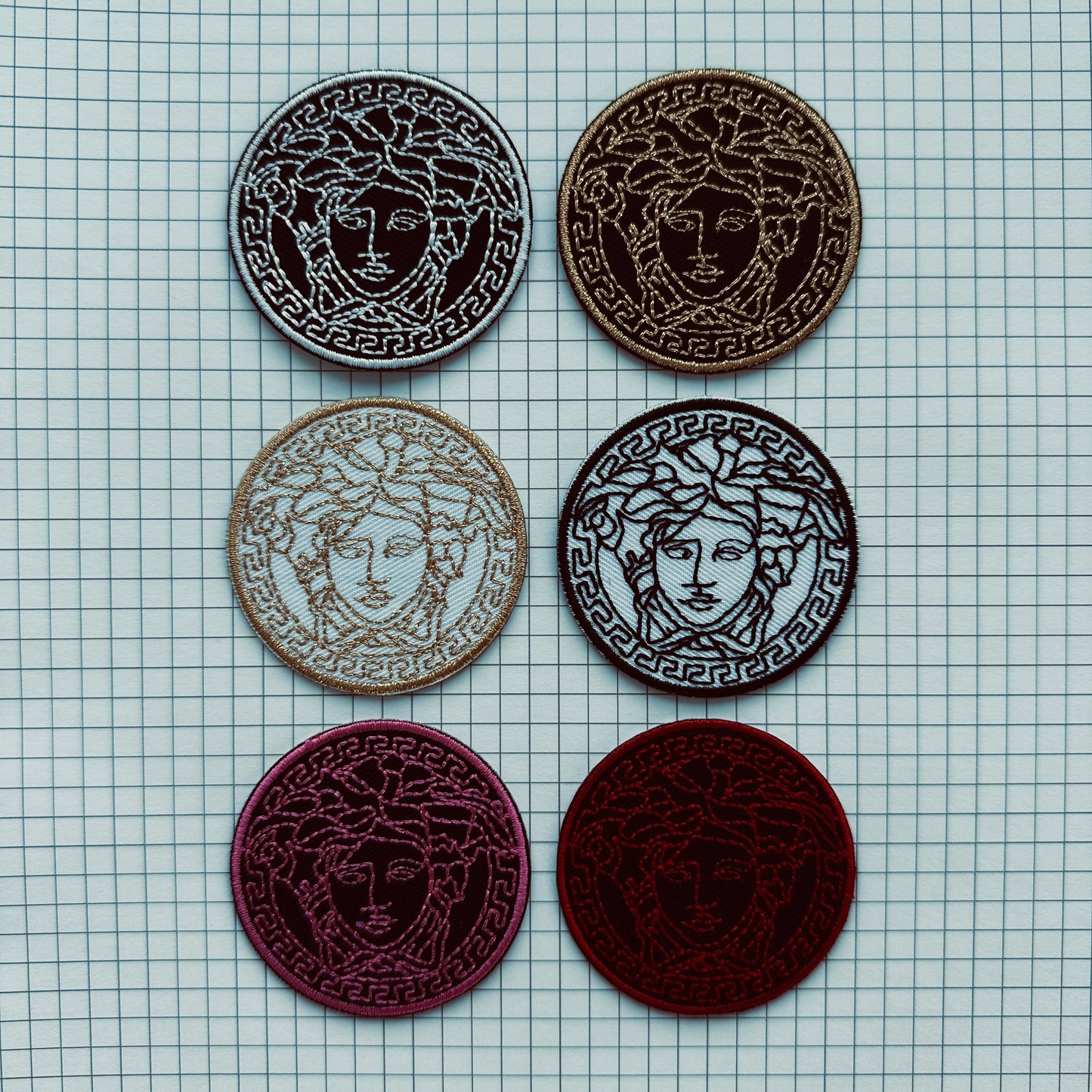 Medusa Gorgon Embroidered Iron On Patch