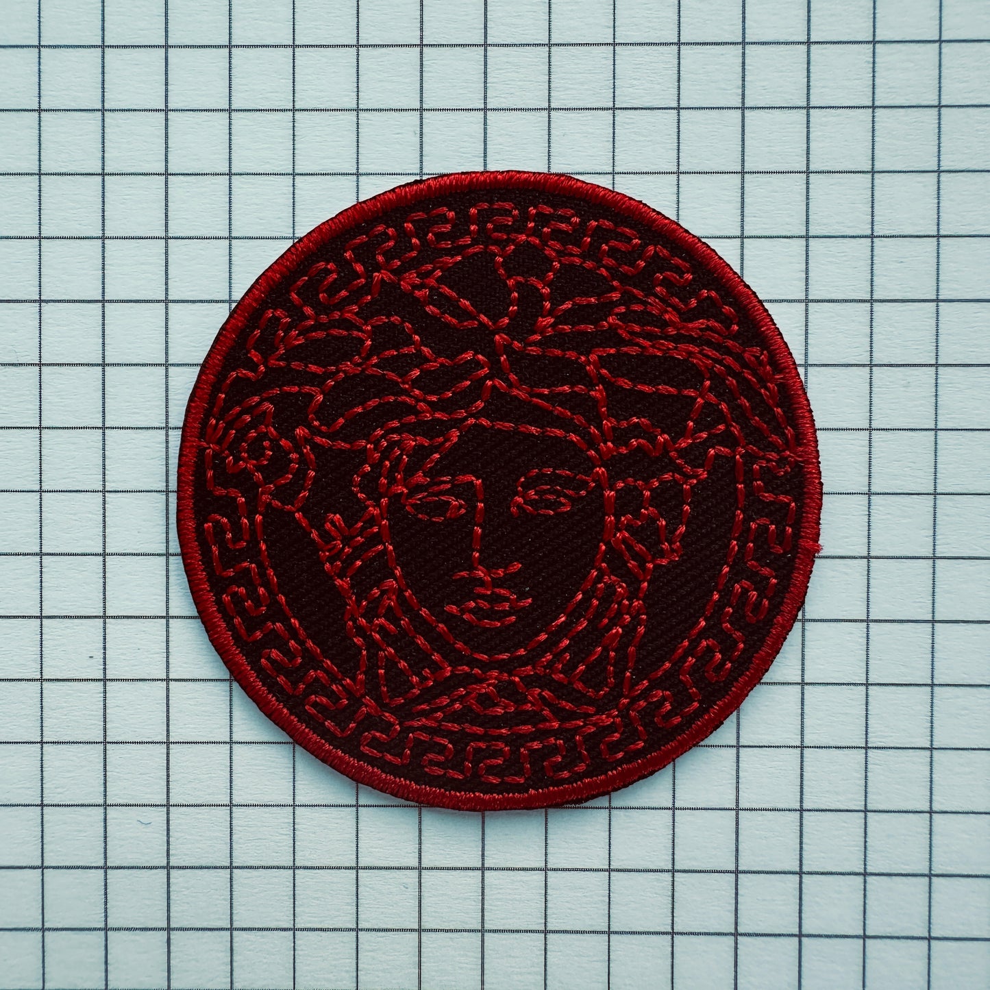 Medusa Gorgon Embroidered Iron On Patch