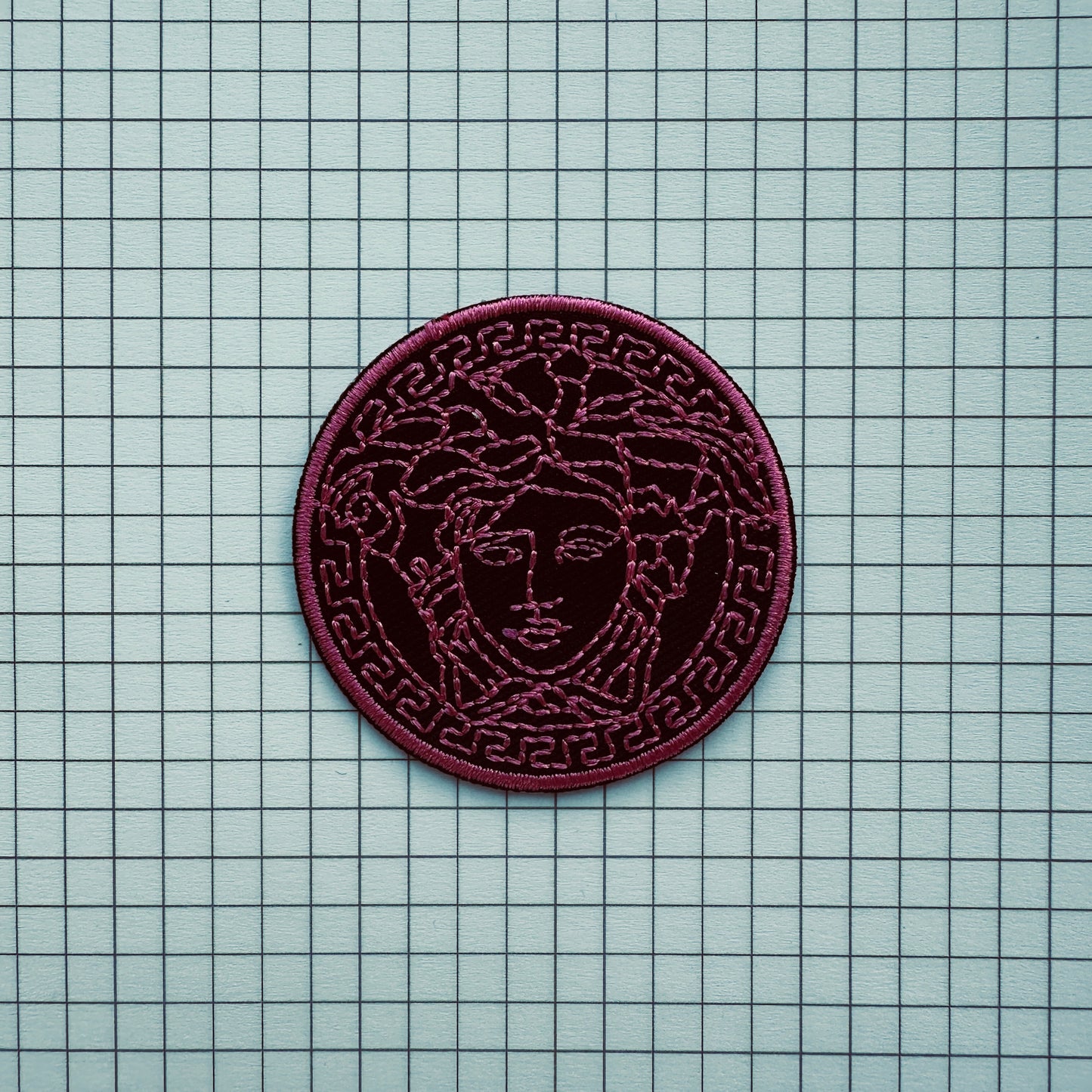 Medusa Gorgon Embroidered Iron On Patch