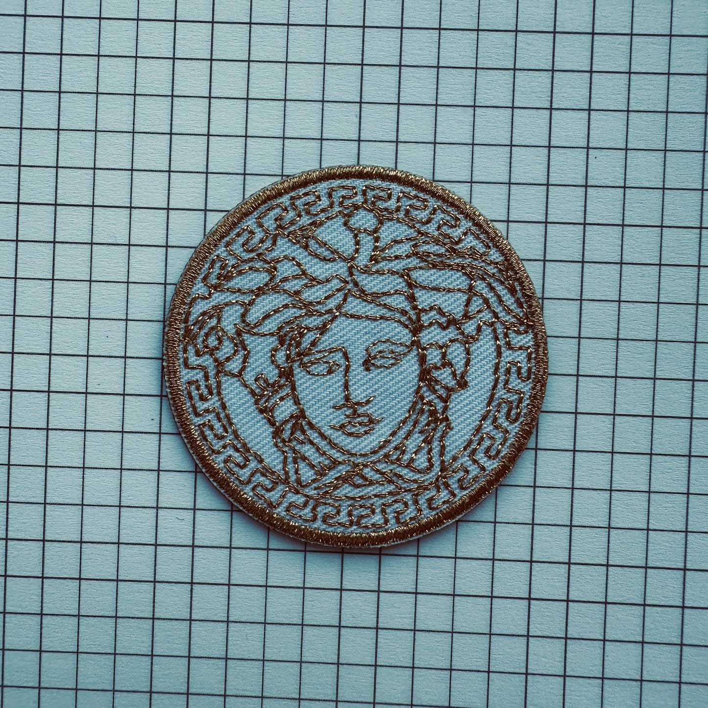 Medusa Gorgon Embroidered Iron On Patch
