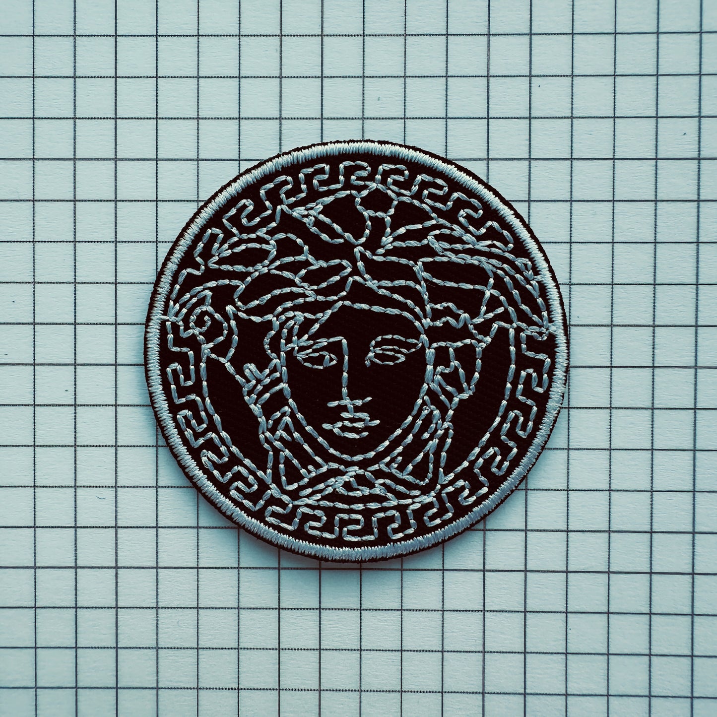Medusa Gorgon Embroidered Iron On Patch