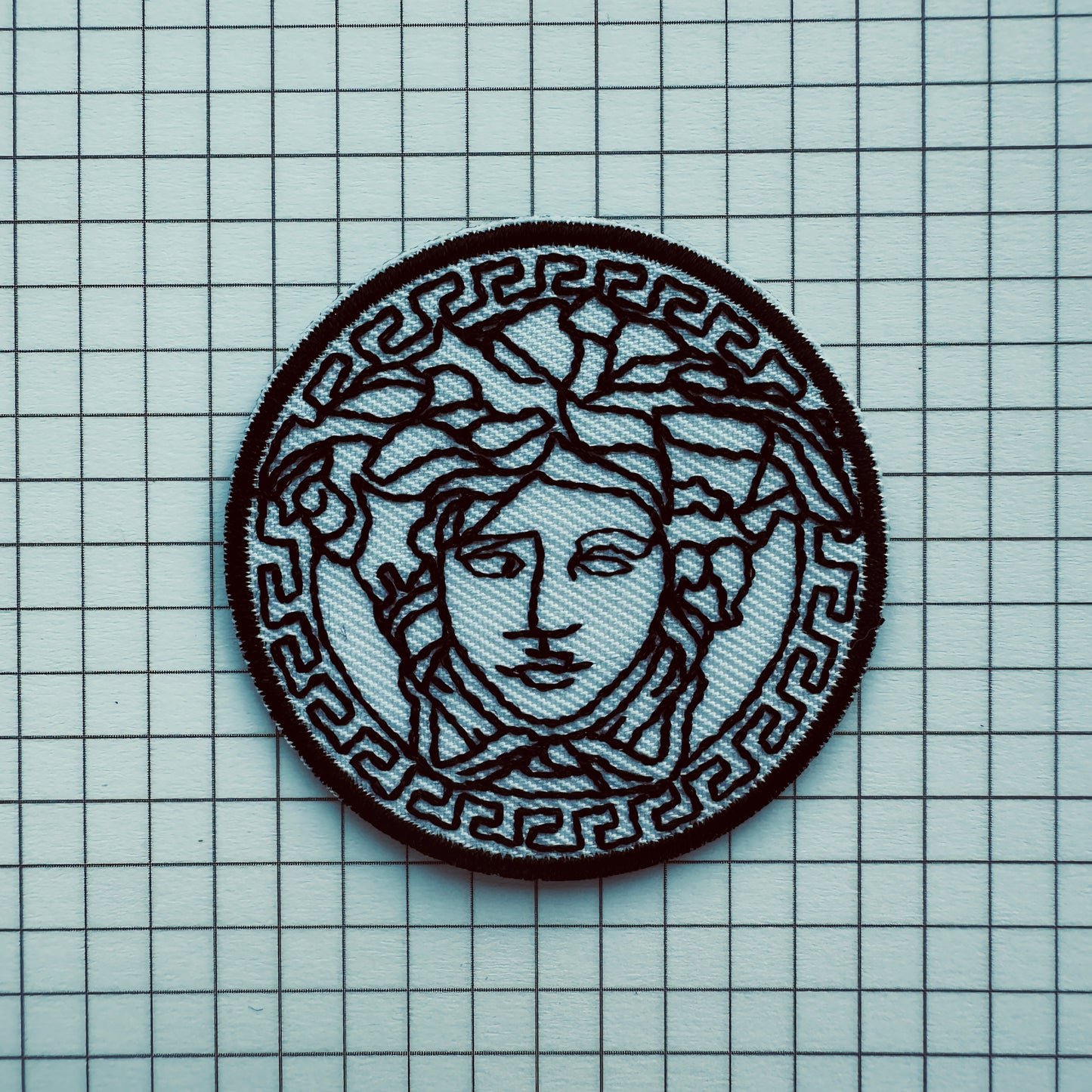 Medusa Gorgon Embroidered Iron On Patch