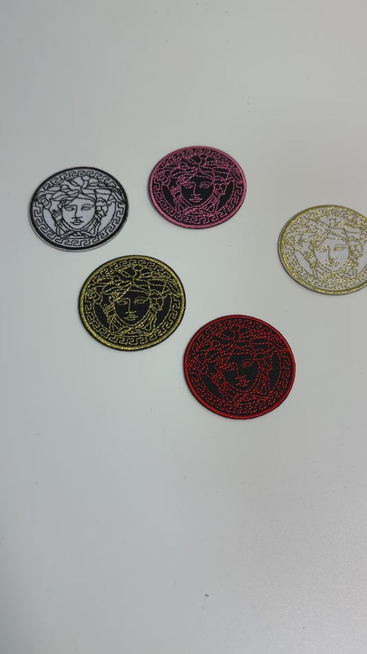 Medusa Gorgon Embroidered Iron On Patch